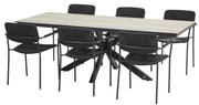 Bora Minerva dining tuinset 220x95xH75 cm 7 delig 4 Seasons Outdoor