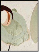 Handgeschilderd ingelijst canvas Moon Rock