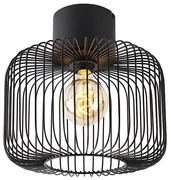 Design plafondlamp zwart draad 31,5cm - Baya Design E27 rond Binnenverlichting Lamp