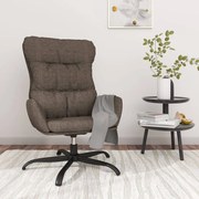 vidaXL Relaxstoel stof taupe