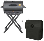 Boretti Fratello houtskoolbarbecue 2.0 incl. beschermhoes