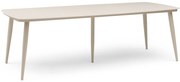 Dining Tuintafel rechthoekig 240 x 100 cm Aluminium Taupe Vienna