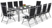 Tuinmeubelen van aluminium met grote tafel Polywood Verona voor 10 personen Garden Point