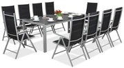 Tuinmeubelen van aluminium met grote tafel Polywood Verona voor 10 personen Garden Point