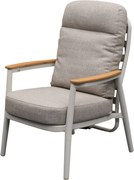 Savanna verstelbare dining tuinstoel aluminium latte