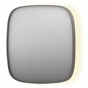 INK SP30 spiegel - 60x4x60cm contour in stalen kader incl indir LED - verwarming - color changing - dimbaar en schakelaar - geborsteld RVS 8409713