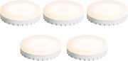 Set van 5 GX53 dimbare LED lampen 7W 750 lm 3000K