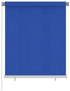 vidaXL Rolgordijn voor buiten 120x140 cm HDPE blauw