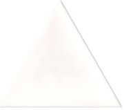 Terre d'Azur Cima wandtegel driehoek 11x13cm wit glans