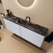 Mondiaz Ture DLux toiletmeubel 120cm clay met wastafel lava midden met kraangat