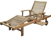 Comfort lounger ligbed verstelbaar teak