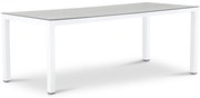 Dining Tuintafel rechthoekig 220 x 90 cm Wit Margao