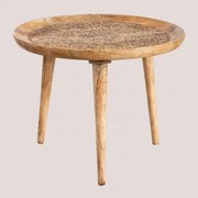 Ronde Bijzettafel In Mangohout (ø60 Cm) Nanup Mangohout - Sklum