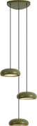 Retro hanglamp groen met metalen kap 6-lichts - Macaron