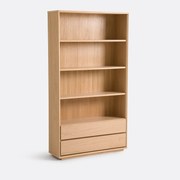 Boekenkast met 4 nissen en 2 lades, Norrem