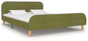 vidaXL Bedframe stof groen 140x200 cm