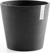 Ecopots bloempot Amsterdam 25 - Rond - Dark Grey - Diameter 25 x H22 cm
