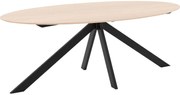 Goossens Excellent Eettafel Ferris Piramide Poot, Ovaal 180 x 110 cm