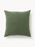 Handgeweven kussenhoes Terre met decoratieve naad
