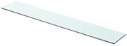 vidaXL Wandschap transparant 80x12 cm glas