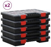 vidaXL Assortimentsdozen 10 st 34,5x25x5 cm polypropeen