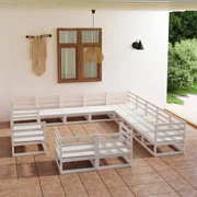 vidaXL 13-delige Loungeset massief grenenhout