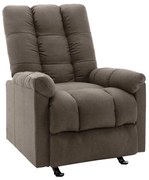 vidaXL Fauteuil verstelbaar stof bruin