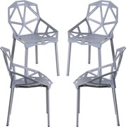 Set 4 Omega Stoelen