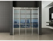 Wiesbaden Slide nis schuifdeur dubbel 1800 x 2000 x 8 mm nano helder glas/chroom 20.3999