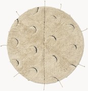 Wasbaar rond katoenen kindervloerkleed Moon