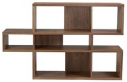 TemaHome London Lage Boekenkast Walnoot - Walnoot - 156x34x10cm.