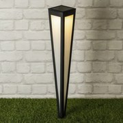 HI Tuinlamp met grondpin solar LED 75 cm zwart