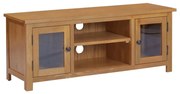 vidaXL Tv-meubel 110x35x44 cm massief eikenhout