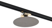 Moderne plafondlamp gunmetal voor railsysteem 1-fase 2-lichts - Iconic Pulley