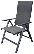 Adelaide dining standenstoel verstelbaar aluminium antraciet