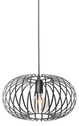 Design hanglamp zwart draad 39cm - Johanna Design E27 rond Binnenverlichting Lamp