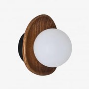 Acaciahouten Wandlamp Freidy ↑16 Cm - Sklum