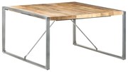 vidaXL Eettafel 140x140x75 cm ruw mangohout