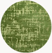 Rond jacquard in- & outdoor vloerkleed Baobab, wasbaar