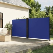 vidaXL Tuinscherm uittrekbaar 160x1200 cm blauw