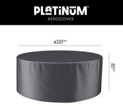 Platinum Aerocover ronde tuinsethoes - 320x85 cm.