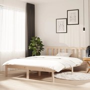 vidaXL Bedframe massief hout 120x190 cm 4FT Small Double