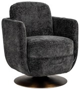 Richmond Interiors Turner Chenille Draaifauteuil Graphite Island