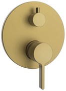 Sapho Iconic thermostatische inbouw douchekraan goud mat