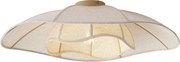 Japandi plafondlamp beige stof 70cm - Haru