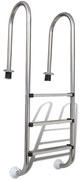 vidaXL Zwembadladder met 3 sporten 120 cm roestvrij staal 304