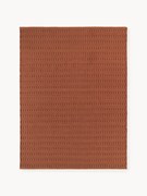 Handgeweven outdoor vloerkleed Rune met geometrisch patroon