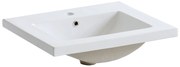 Comad 9060 keramische wastafel 61x46cm wit glans