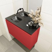 Mondiaz Olan 80cm toiletmeubel fire met wastafel urban links geen kraangat