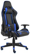 vidaXL Gamestoel draaibaar PVC blauw